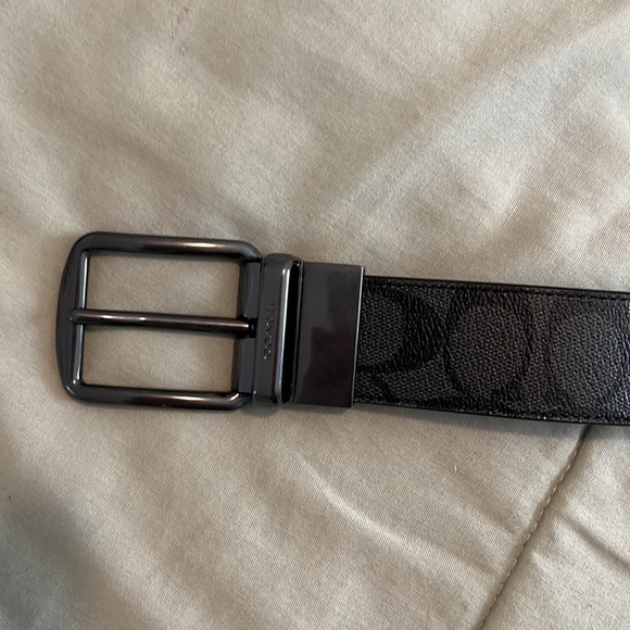 Coach Charcoal and Powder Blue Belt size 42 - Picture 5 of 7